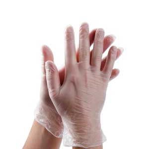 Guante vinilo blanco sin polvo CleanCarrier caja 100 unidades M