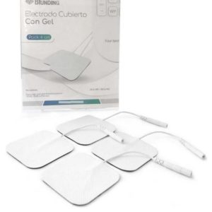 Electrodos para Tens 4 unidades 5x5 Blunding color blanco